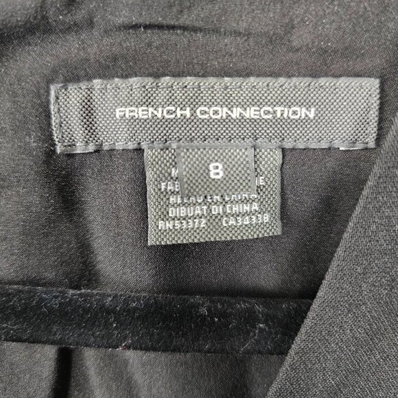 French Connection Whisper Ruffle Black Jumpsuit - Picture 3 of 12